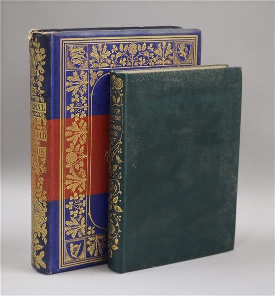 Journal of the household brigadier, Works of Thackeray (2 boxes)
